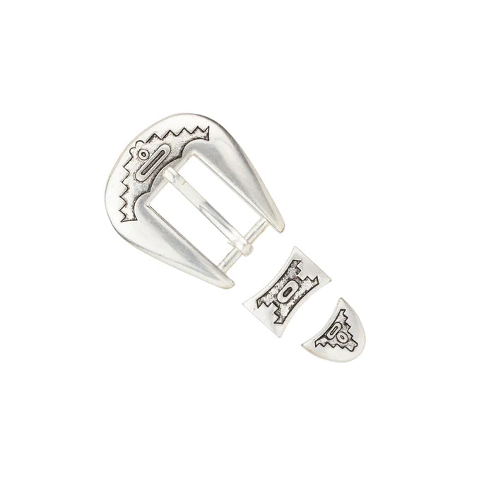 Stepped Pattern 3 Pcs Buckle Set, 20mm, SP