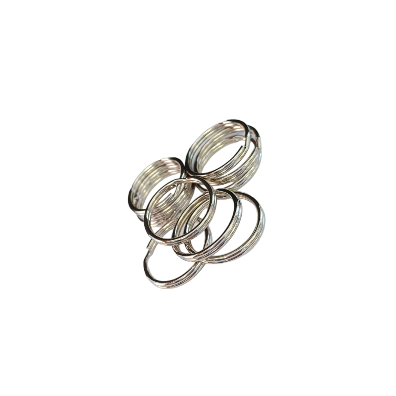 24mm Key Ring - Nickel (Pack of 10)