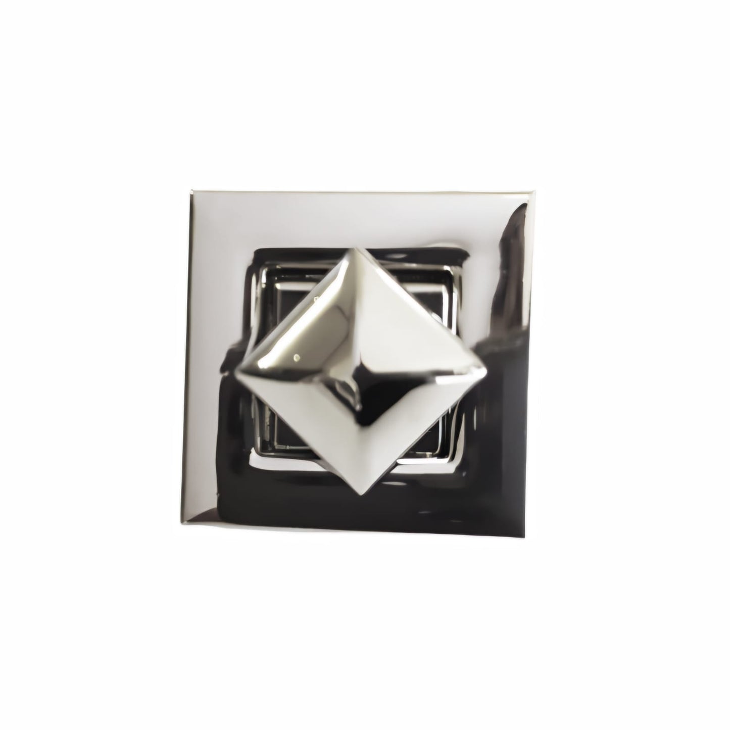 Square Senatori Turn Button - Nickel