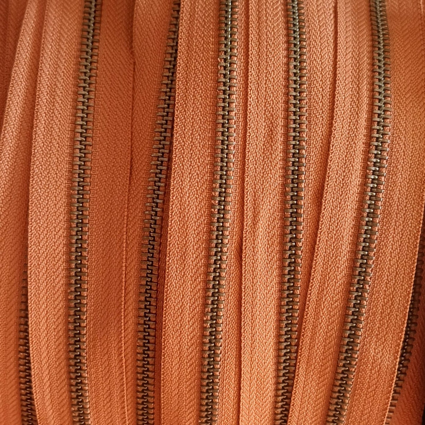 YKK Antique Brass Zip Chain - (Various Sizes & Colours)