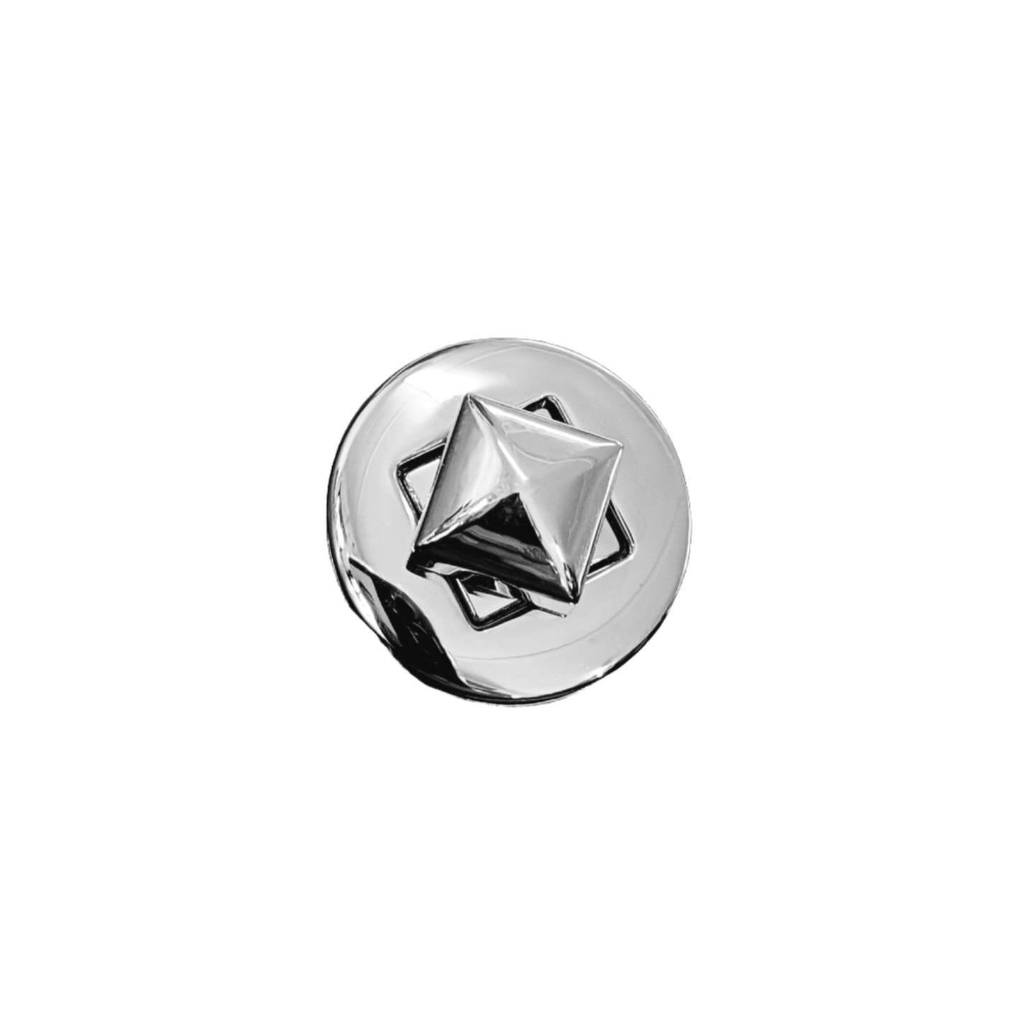 35mm Round Senatori Turn Button - Nickel