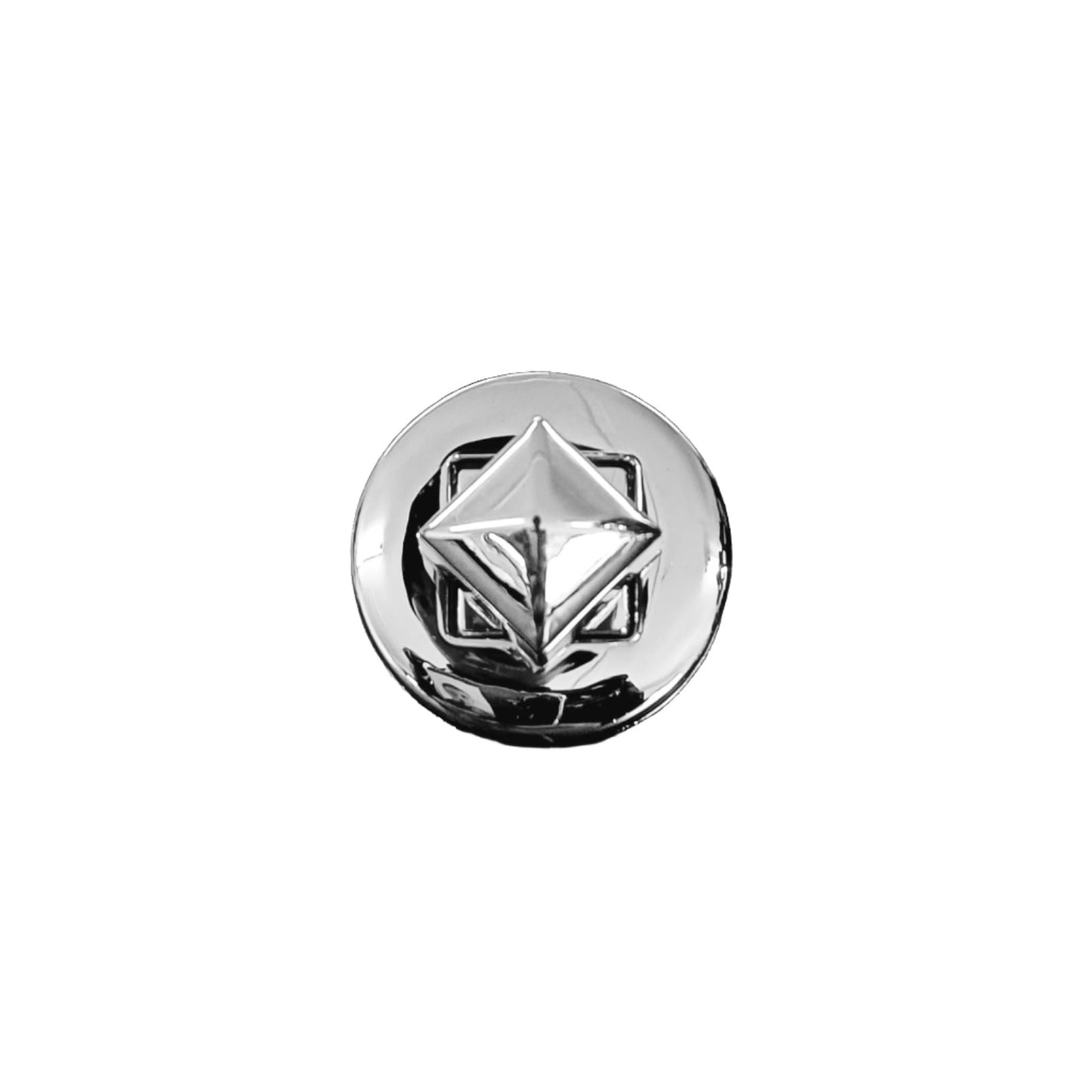 35mm Round Senatori Turn Button - Nickel