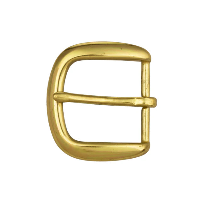 25mm Heel Bar Buckle - Solid Brass