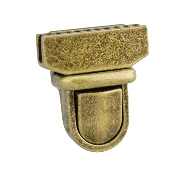 32mm Tuck Lock Clasp - Antique Brass