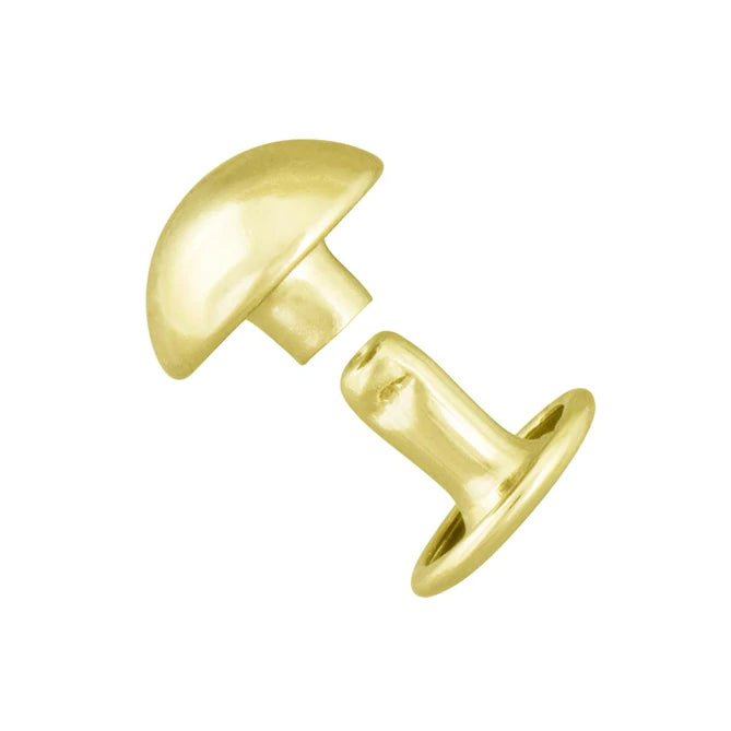 Double Cap Dome Rivets - Pack of 50 (Various Colours & Sizes)