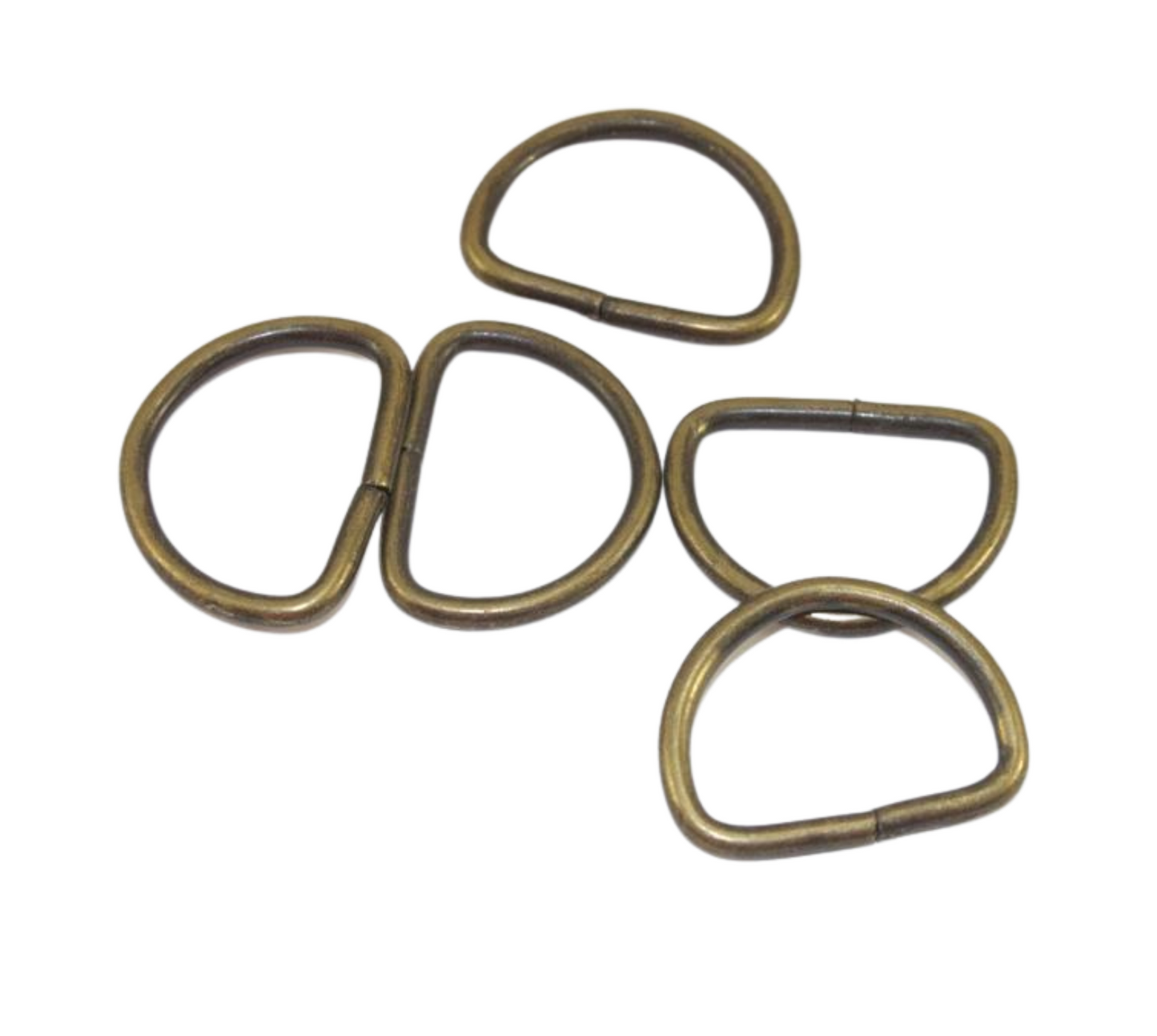 19mm D Ring - Antique Brass