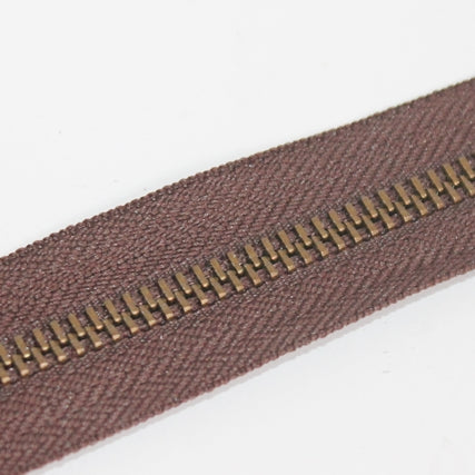 YKK Antique Brass Zip Chain - (Various Sizes & Colours)
