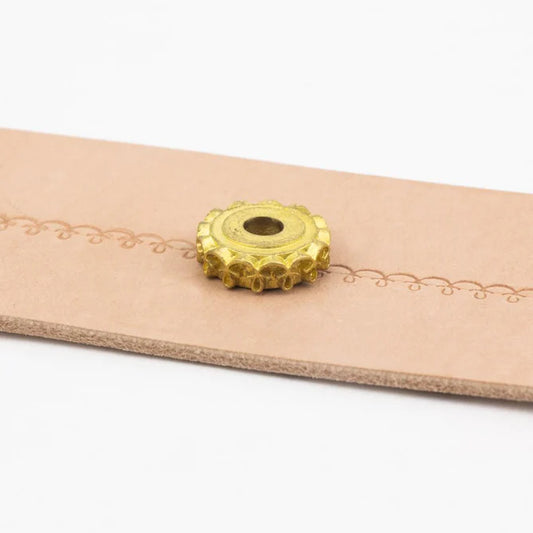 Leather Embossing Wheel, Scalloped Lace