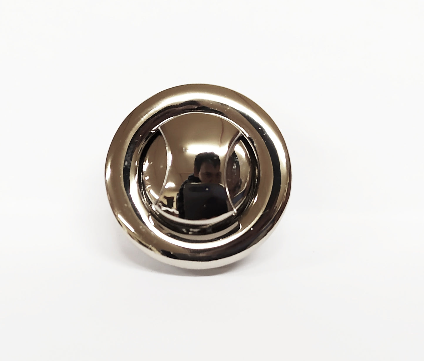 Round Senatori Turn Button - Nickel