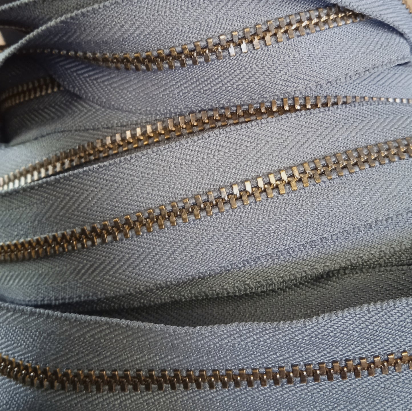 YKK Antique Brass Zip Chain - (Various Sizes & Colours)