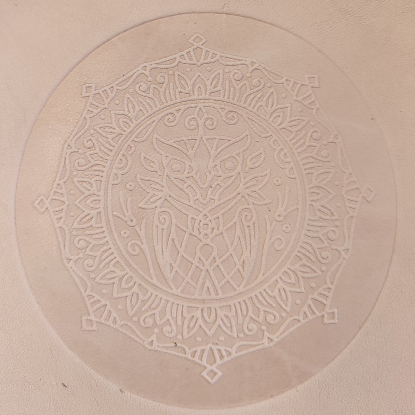Embossing Block - Mandala Owl - 80 mm