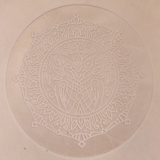Embossing Block  -  Mandala Owl - 80 mm