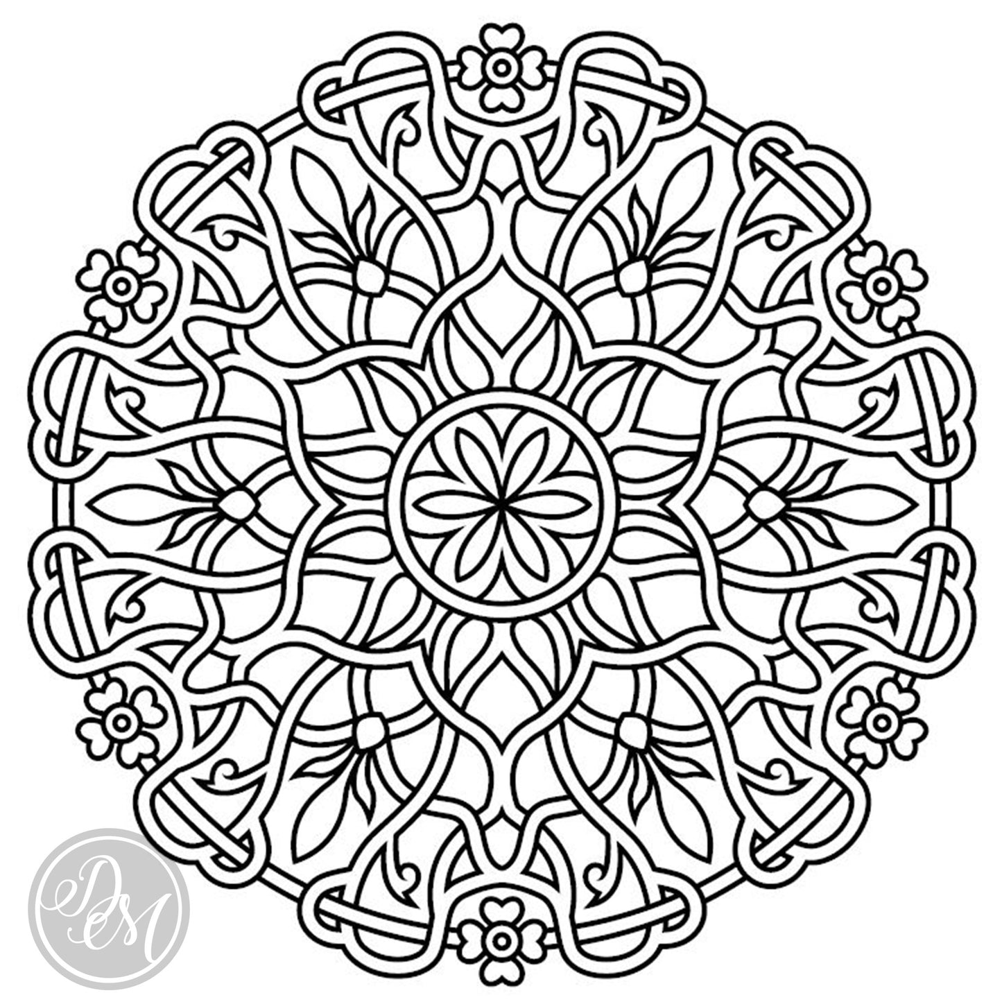 Embossing Block - 379 Mandala (Flower)