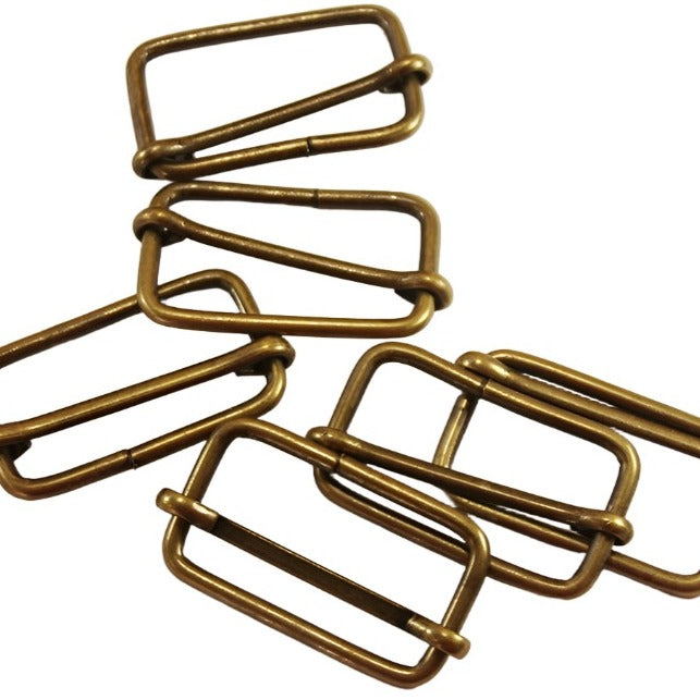 38mm Buckle Slider - Antique Brass