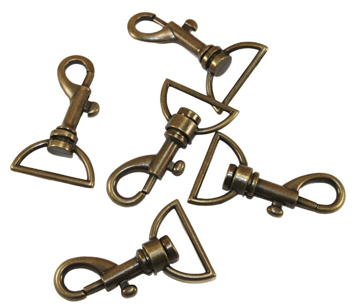 Trigger Hook - Antique Brass 25mm