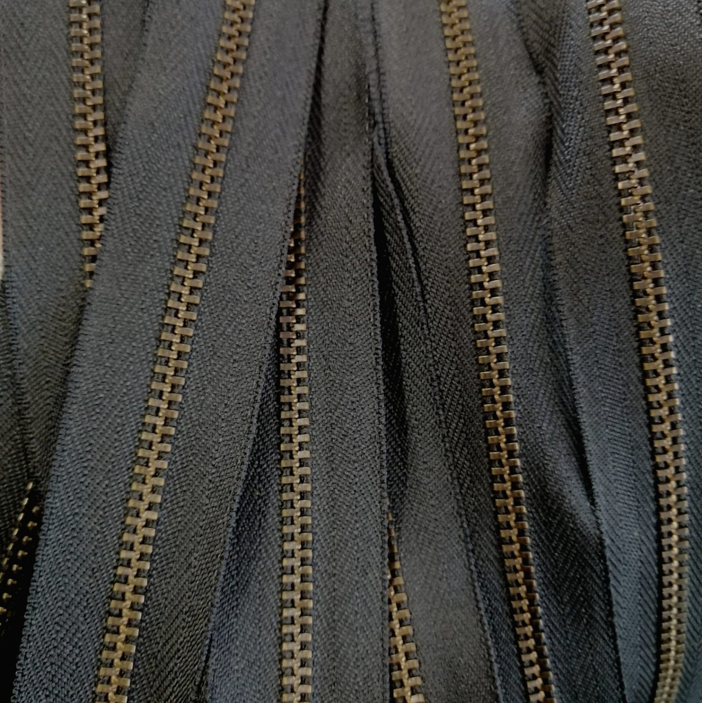 YKK Antique Brass Zip Chain - (Various Sizes & Colours)