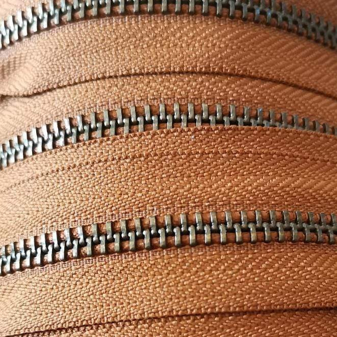 YKK Antique Brass Zip Chain - (Various Sizes & Colours)