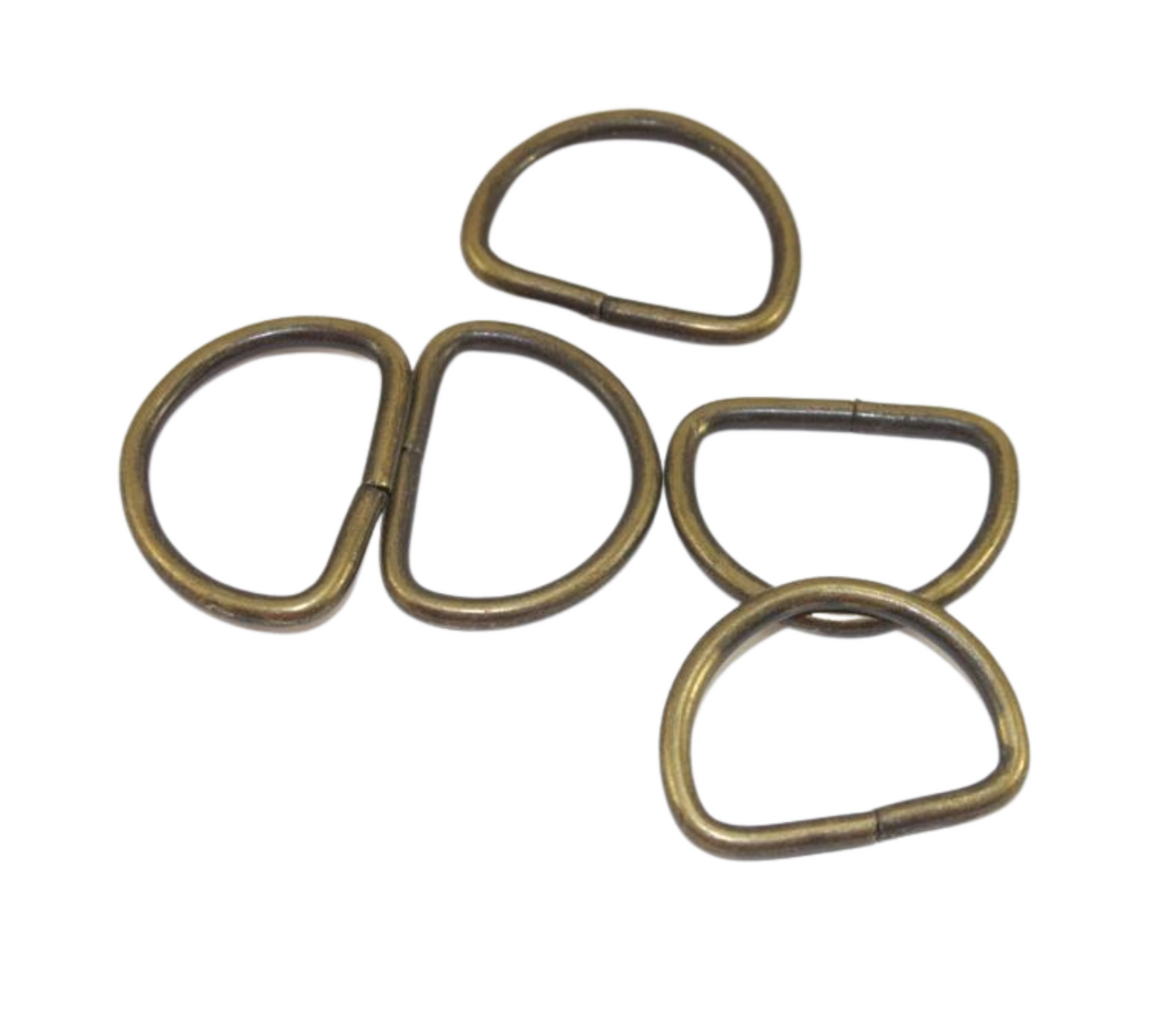 22mm D Ring - Antique Brass