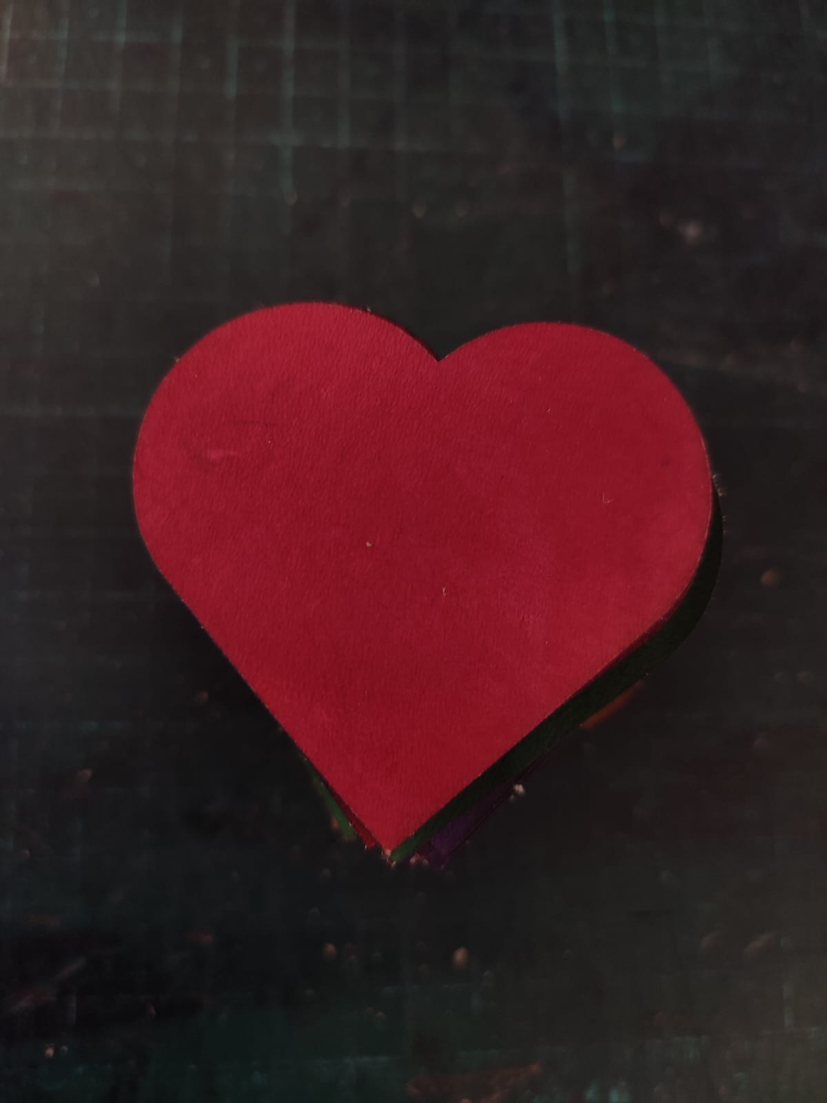 30 hand dyed veg tanned leather hearts - various colours