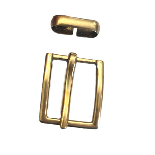 27mm Solid Brass Buckle with Loop (Locally Produced)