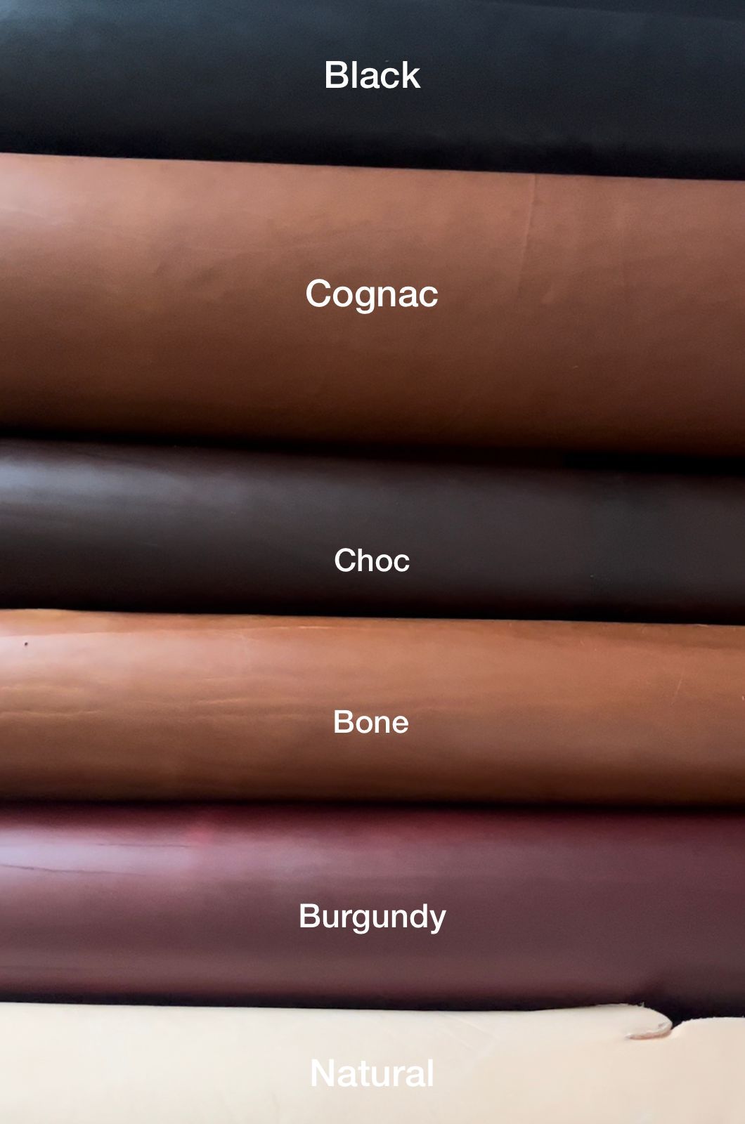 Black Bovine Sides Vegetable Tanned Leather - 2.2mm-2.5mm (Drum - Dyed)