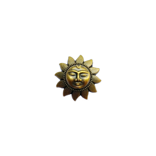 20 mm Sun Concho - Antique Brass