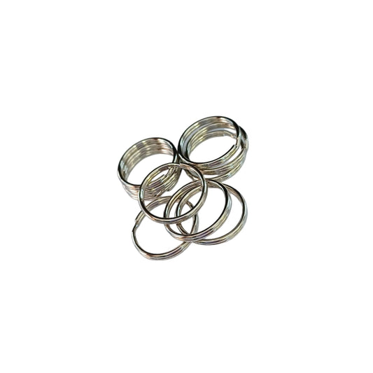 24mm Key Ring - Nickel (Pack of 10)