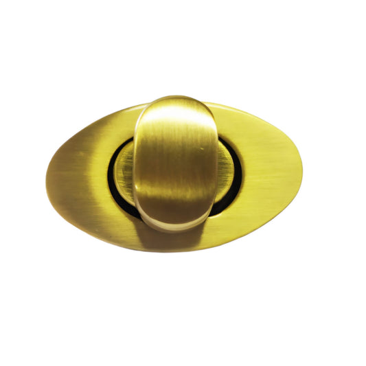 Medium Senatori Oval Turn Button - Antique Brass