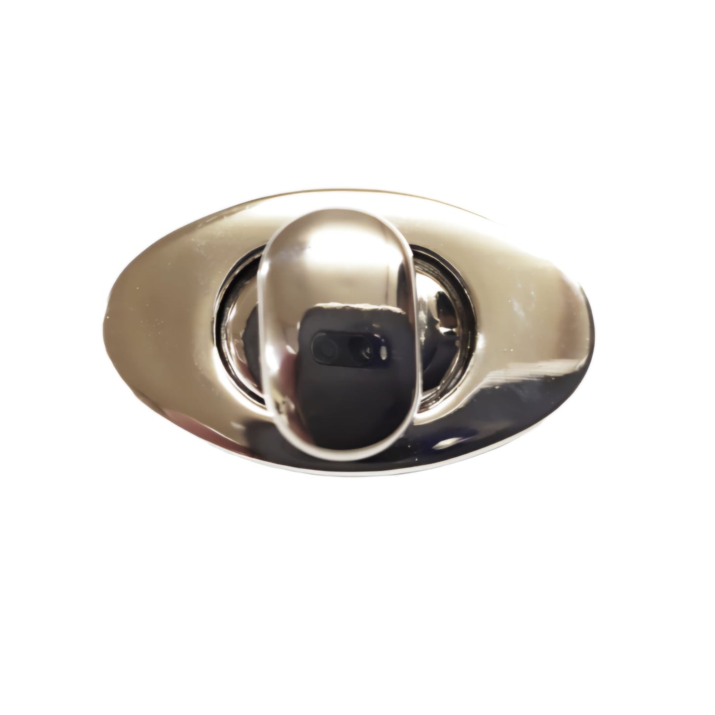 Medium Senatori Oval Turn Button - Nickel