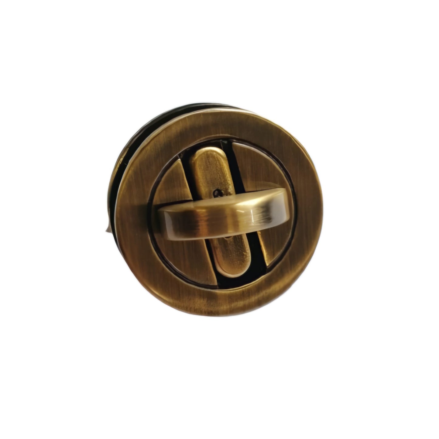 28mm Senatori Round Turn Button - Antique Brass