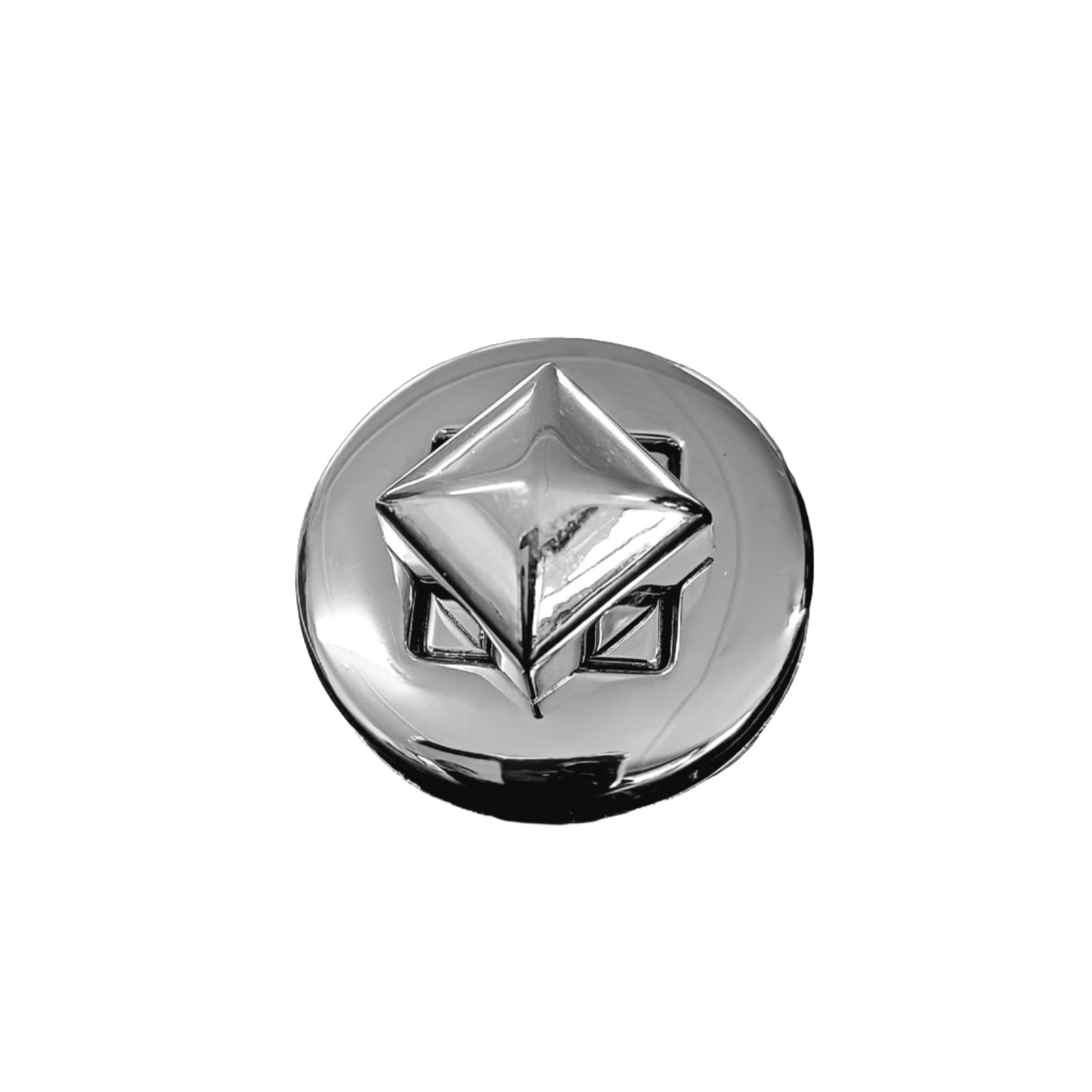 35mm Round Senatori Turn Button - Nickel