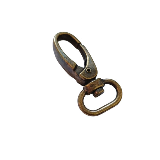 16mm Snap Hook - Antique Brass