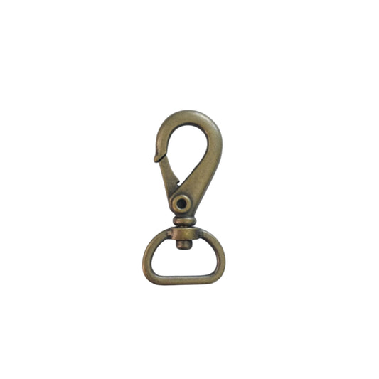 16mm Snap Hook - Antique Brass