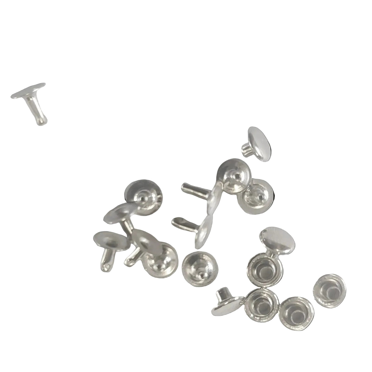 6mmm singel cap tubular rivet - Nickel (100)