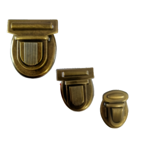 Tuck Lock - Antique Brass (Various Sizes)