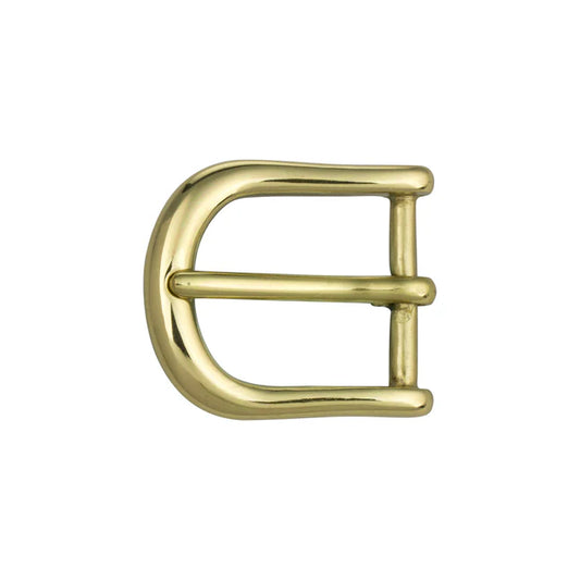 25mm Heel Bar Buckle - Solid Brass