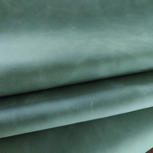 Cosmo Leather Sides  - Sage Green