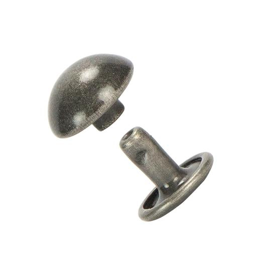 Double Cap Dome Rivets - Pack of 50 (Various Colours & Sizes)