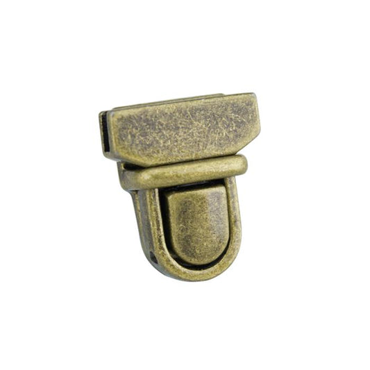 20mm Tuck Lock Clasp - Antique Brass