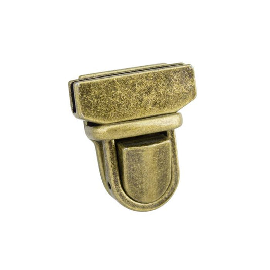 29mm Tuck Lock Clasp  - Antique Brass