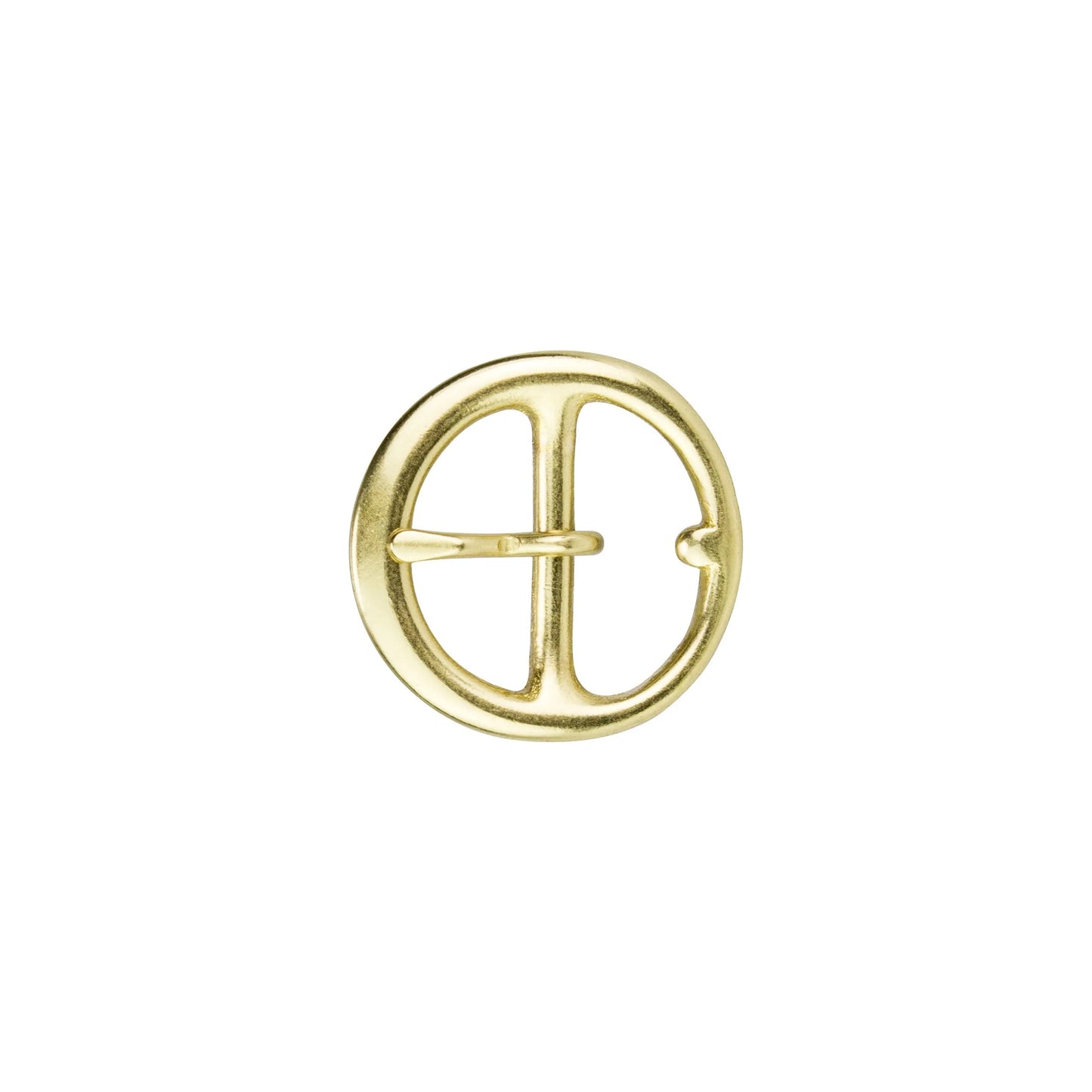 20mm Round Buckle - Solid Brass