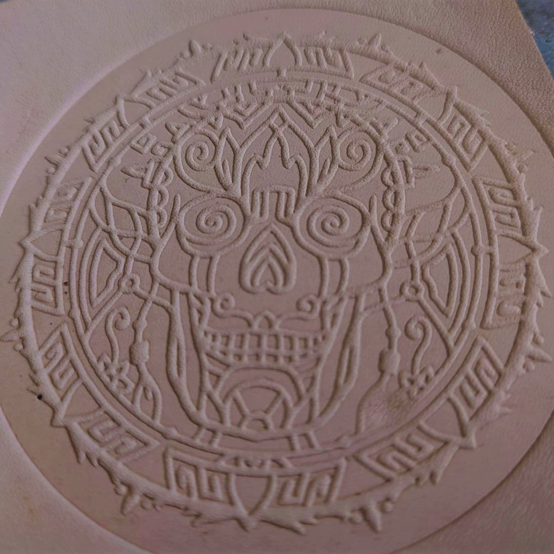 Embossing Block  -  261 Mandala (Sugar Skull) - 80mm