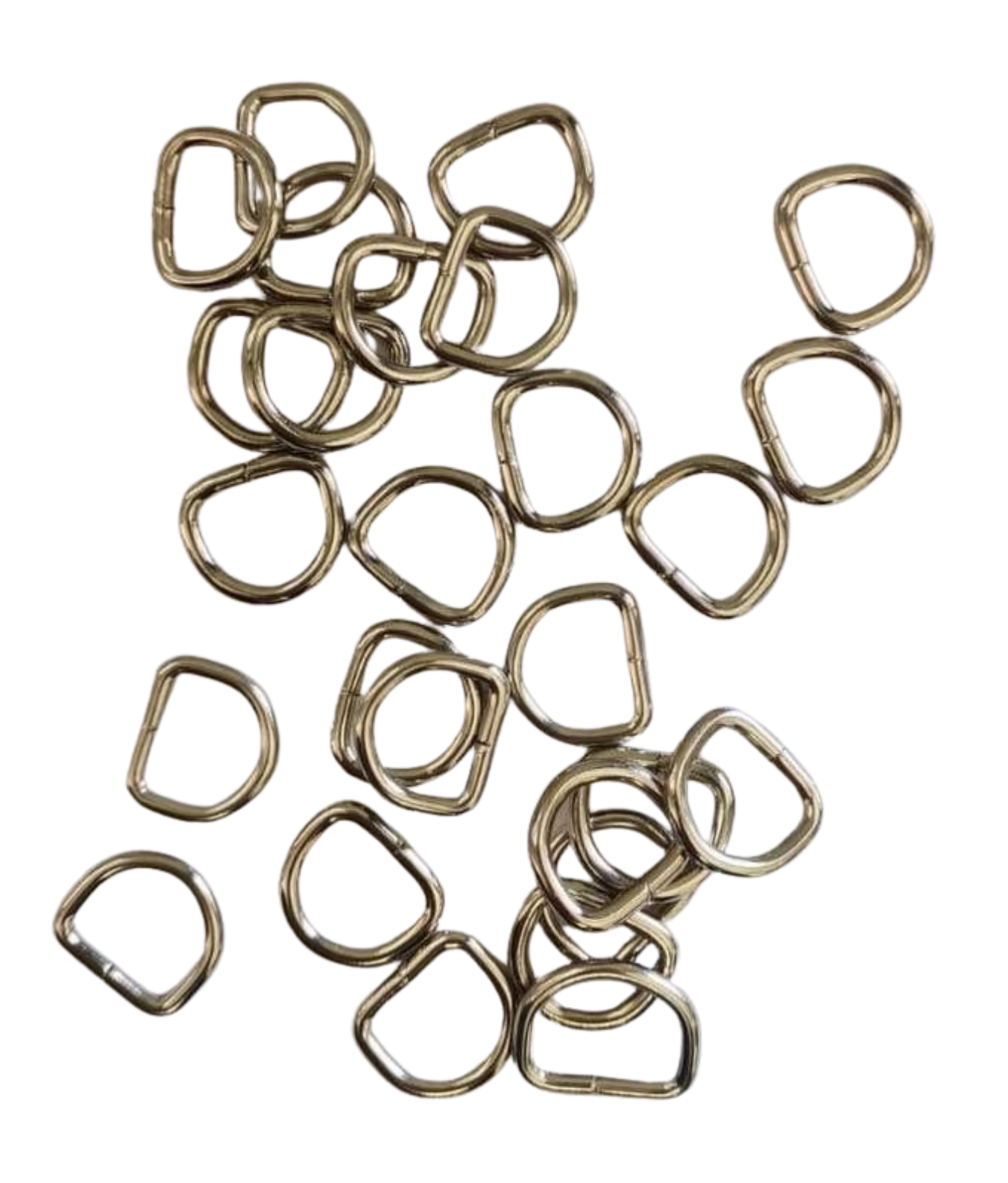 10mm D Ring - Nickel (Pack of 10)