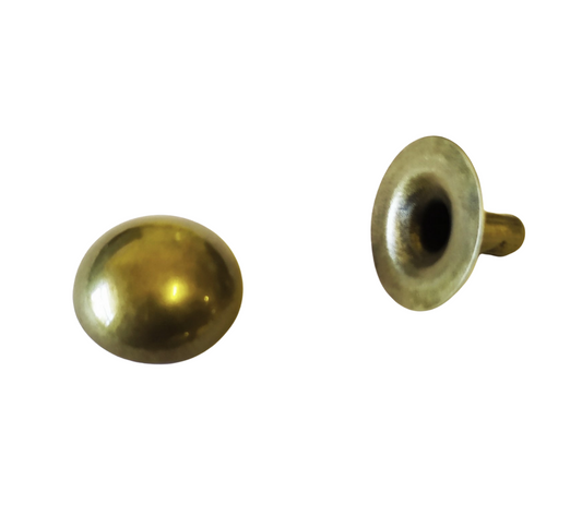 12mm Dome Rivets - Antique Brass (50)