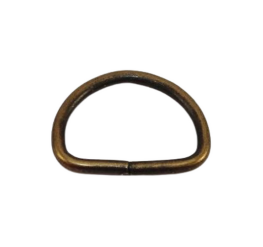 19mm D Ring - Antique Brass