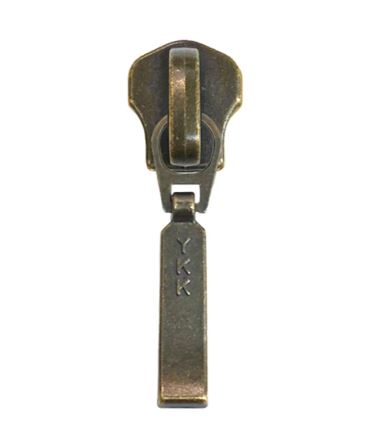 YKK Antique Brass Slider (Various Sizes & Styles)