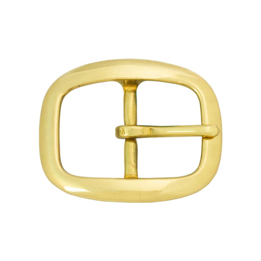 35mm Centre Bar Buckle - Solid Brass