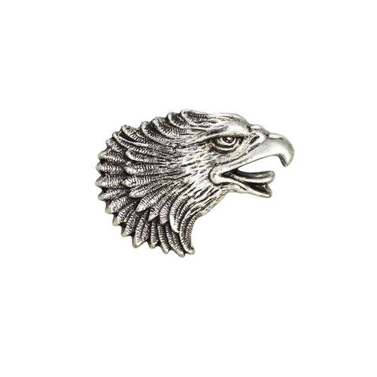 26mm Eagle Head (Right) Concho - Antique Silver