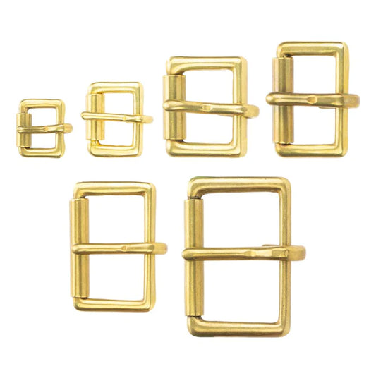Slim Roller Buckles - Solid Brass (Various Sizes)