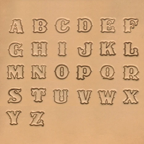 19mm Uppercase Alphabet Stamp Set